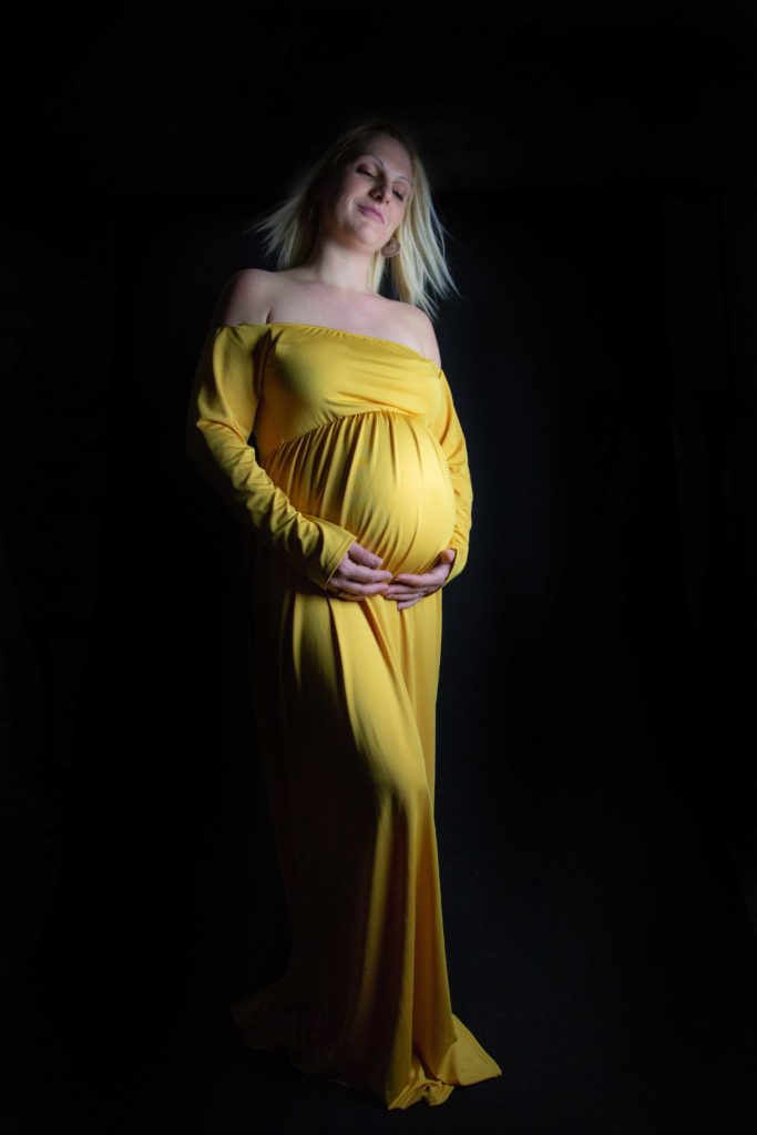 robe grossesse moutarde photographe gironde